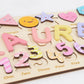 Personalized Algebraic Wooden Name Puzzle