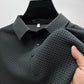 Men'S Ice Silk Breathable Slim Business Short-Sleeved