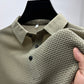 Men'S Ice Silk Breathable Slim Business Short-Sleeved