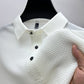 Men'S Ice Silk Breathable Slim Business Short-Sleeved