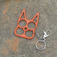 Justice Cat Two Finger Buckle with Key Ring