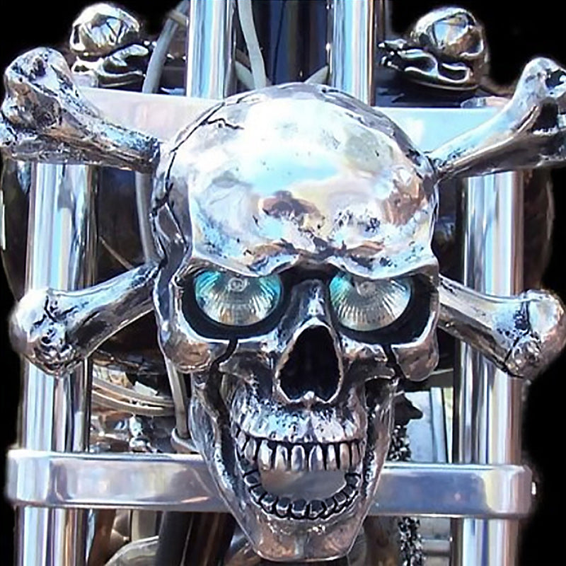 Motorcycle Skull LED Headlight
