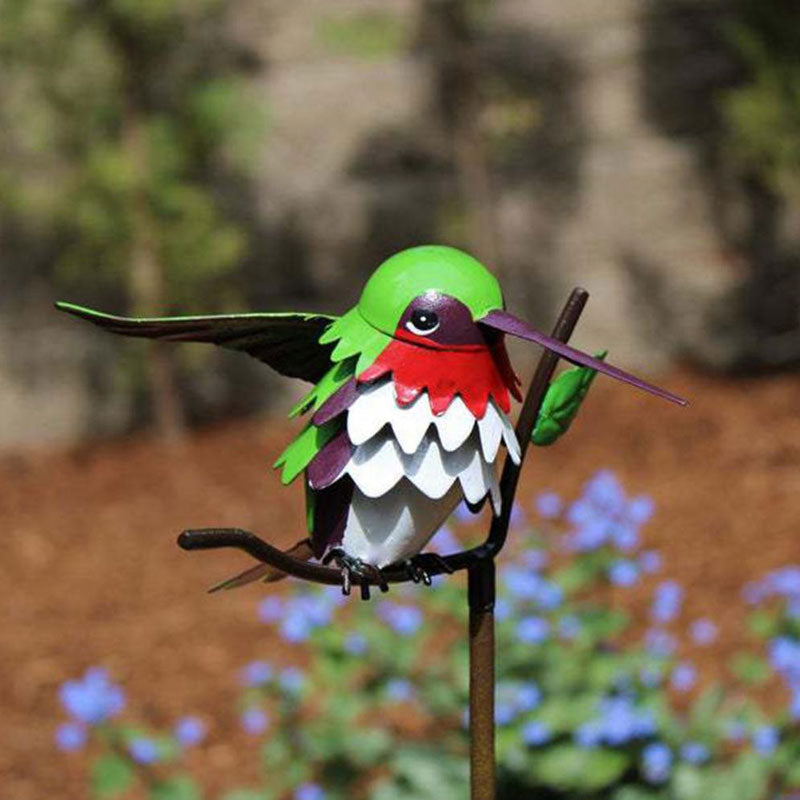 Outdoor Realistic Bird Decorations, Lovely Iron Art, Garden Animal Decorations