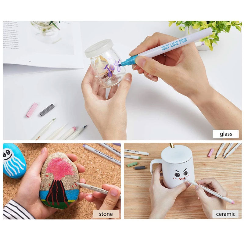 Gift Card Writing & Drawing Double Line Outline Pen---- 8 Colors