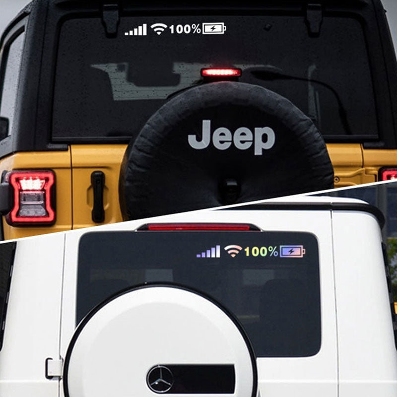 3 PCS Mobile Phone Signal Reflective Car Stickers