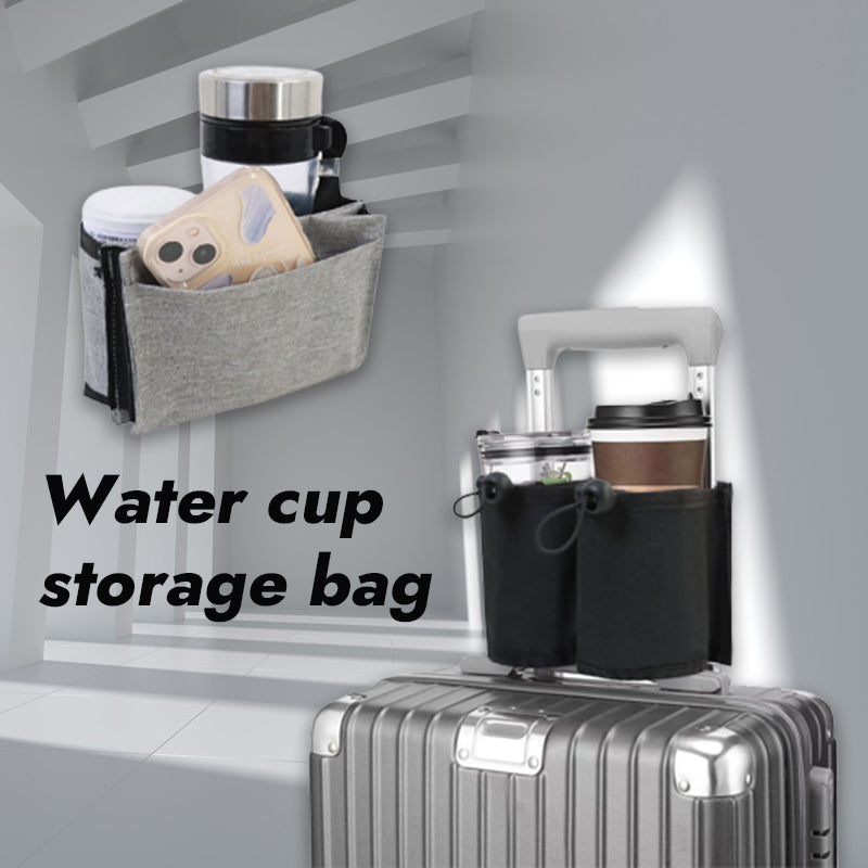 Suitcase Armrest Water Cup Storage Bag