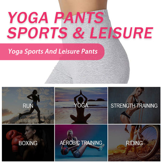 Women's Solid Color Flat Five-point Yoga Sports And Leisure Pants