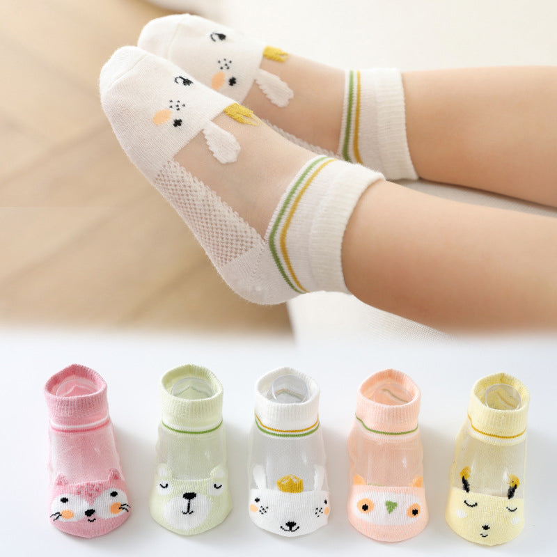 Children's Summer Thin Socks (five Pairs)