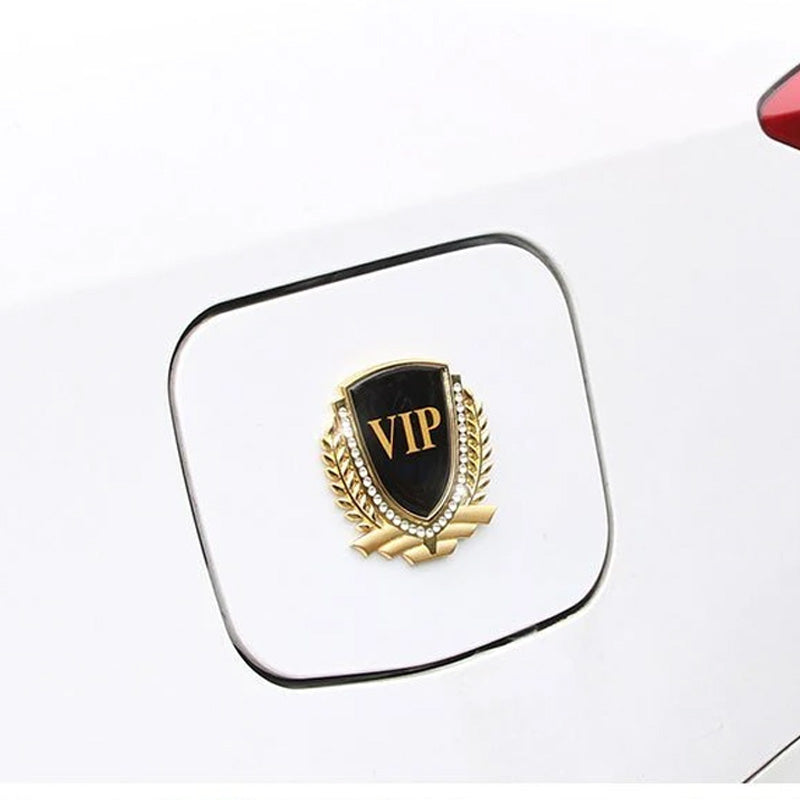 3D Wheat Ear Diamond Metal Creative Car Sticker