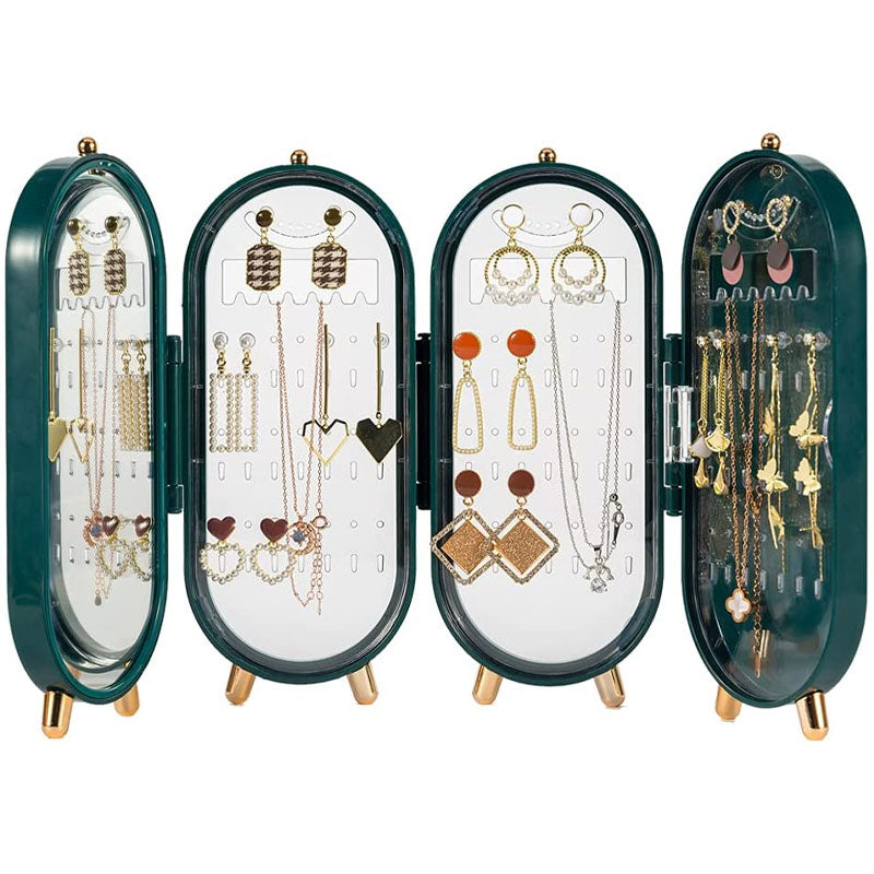 Necklace Jewelry Organizer with Folding Screen Design