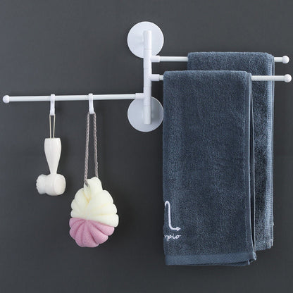 Wall Mounted Rotating Towel Rack No-Punching