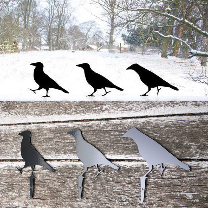 Crow Garden Sculppture Art