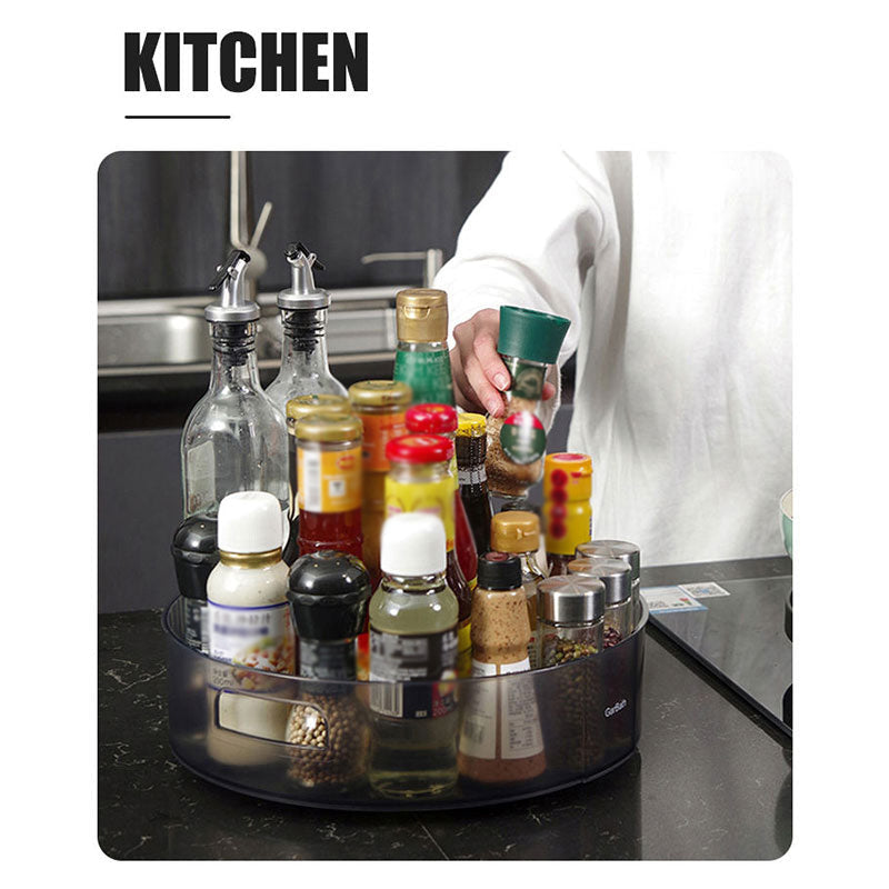 Plastic Turntable Storage Tray Kitchen