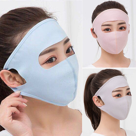 Summer Ice Silk Full Face Mask