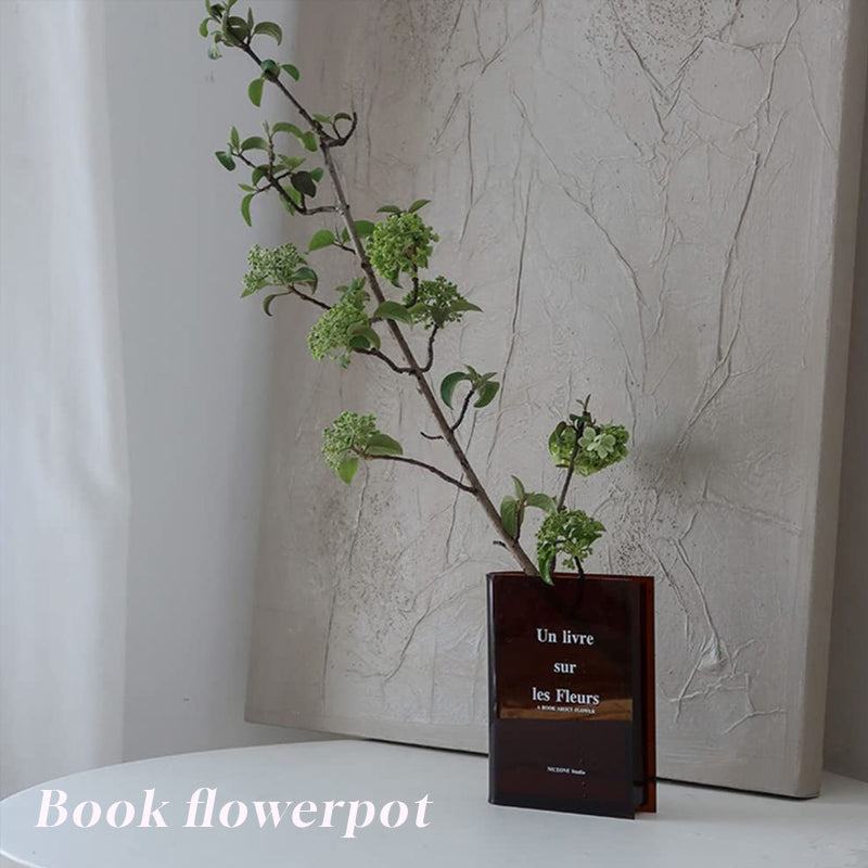 Ins Book Acrylic Vase