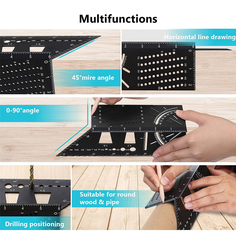 Multifunctional Woodworking Angle Measuring Devices