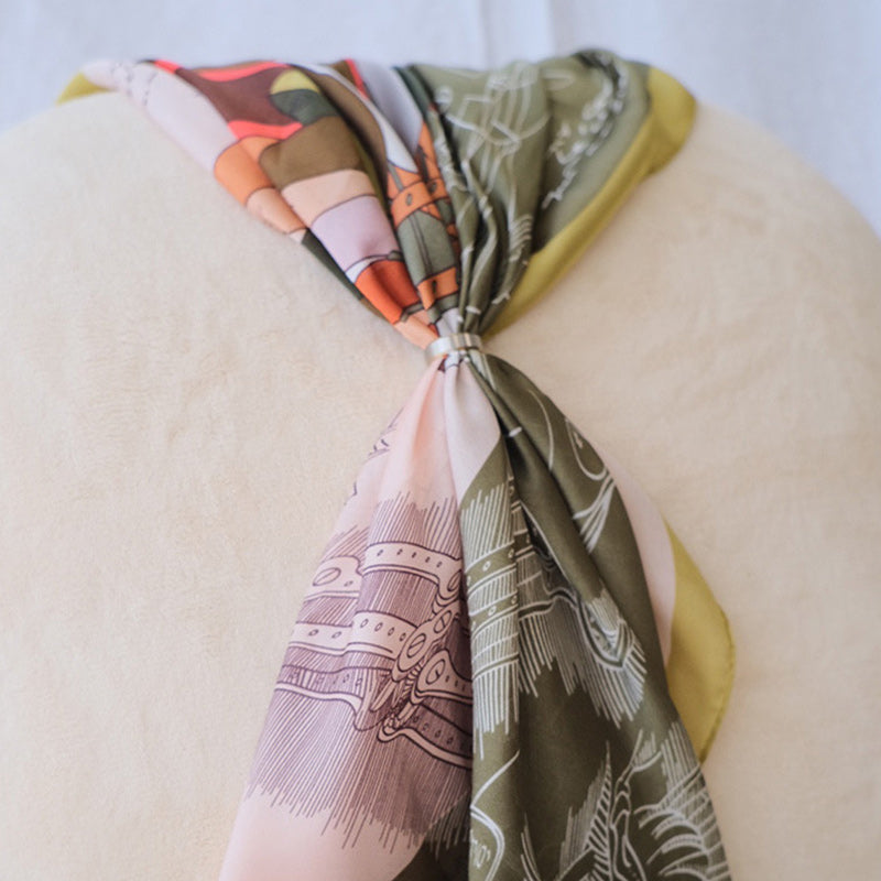 Silk Scarf Women Chiffon Shawl