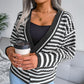 Design Striped Long-sleeved Sweater