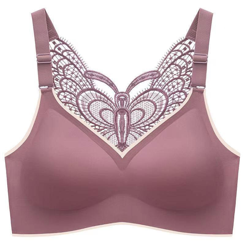 Butterfly Embroidery Wirefree Bra