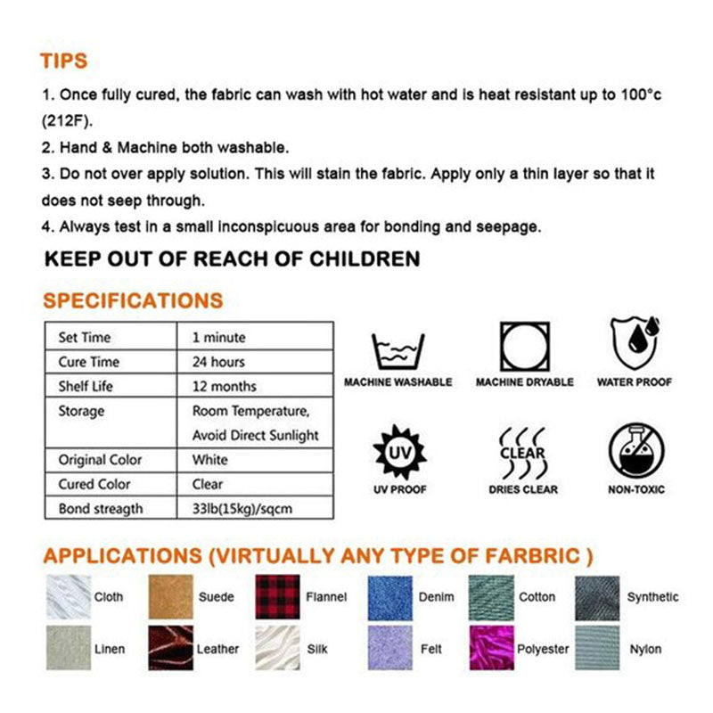 Cloth Repair Sew Glue