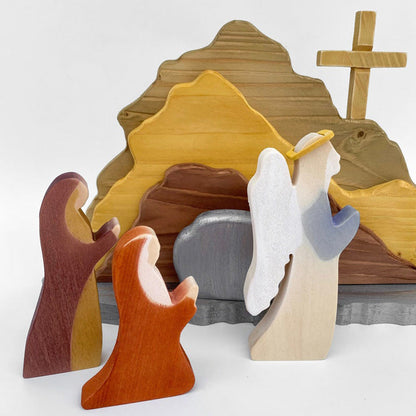 Easter Scene Wooden Decoration