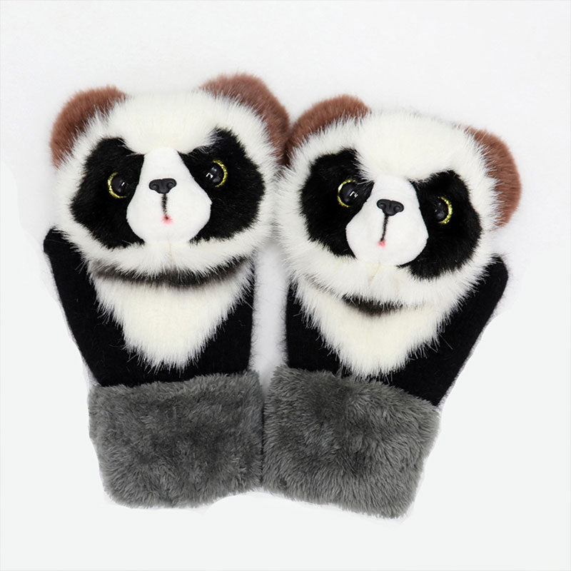 Knitted Warmth Plush Pet Gloves