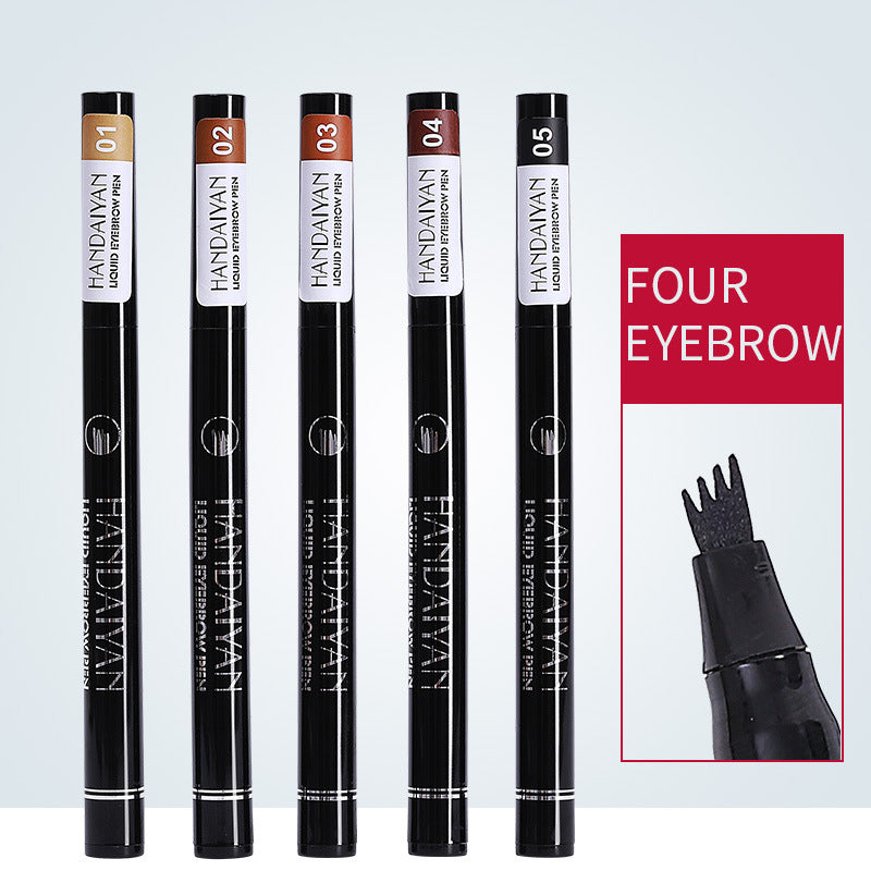 Four Forked Eyebrow Pencils