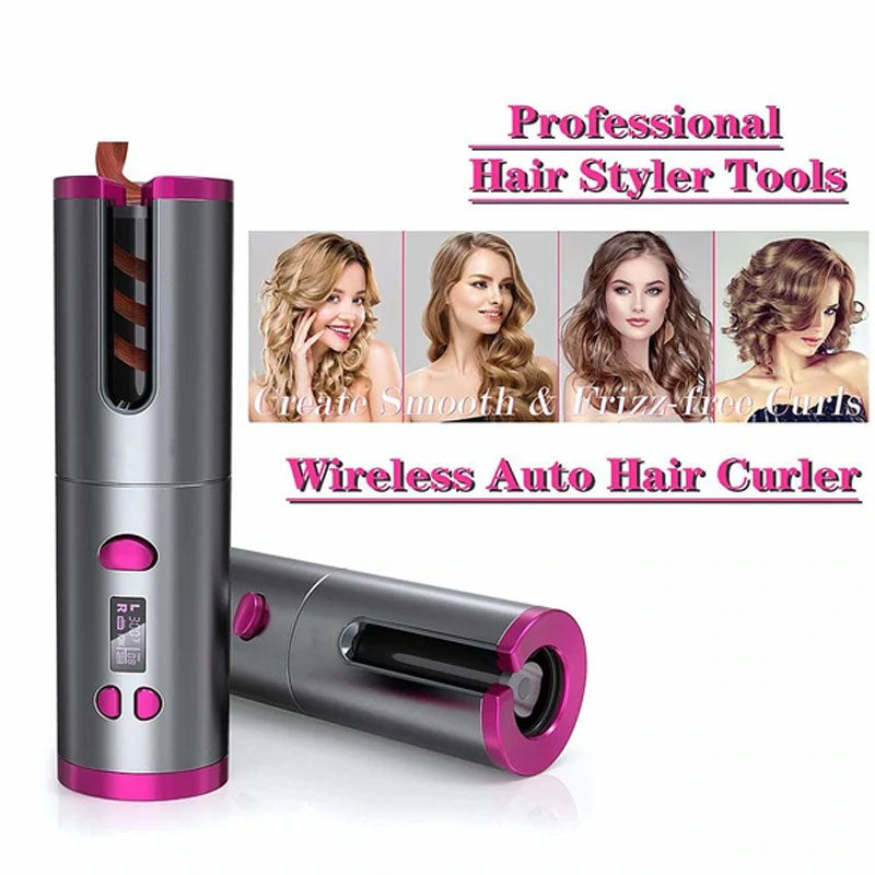 Auto Rotating Cordless Ceramic Hair Curler