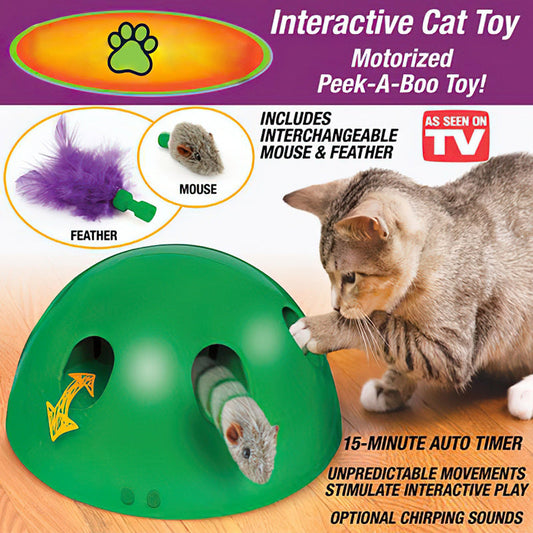 Pop & Play Interactive Cat Toy