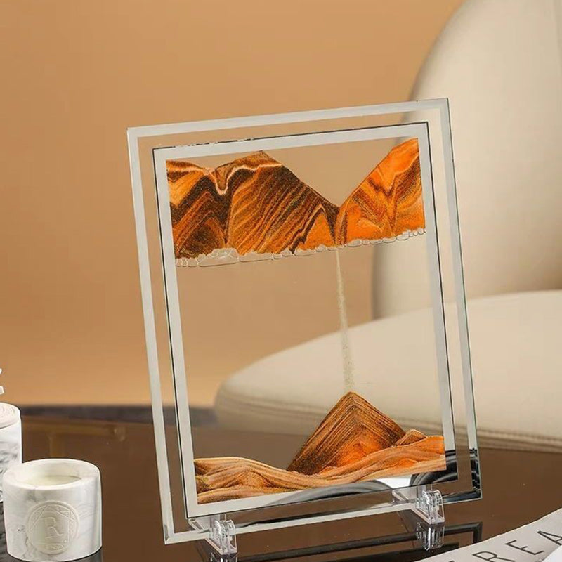 Sandscapes in Motion Round Glass 3D Deep Sea Sand Art