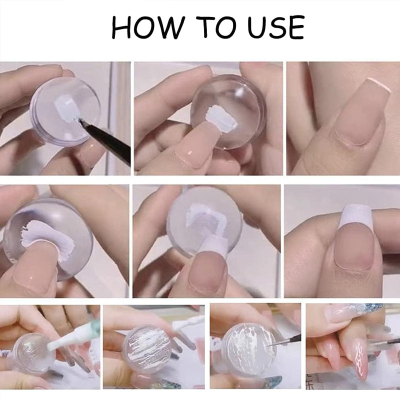 Nail Art Silicone Stamp（2PCS)