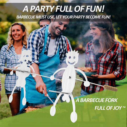 Funny Men Women Smores Skewers for Fire Pit Kit