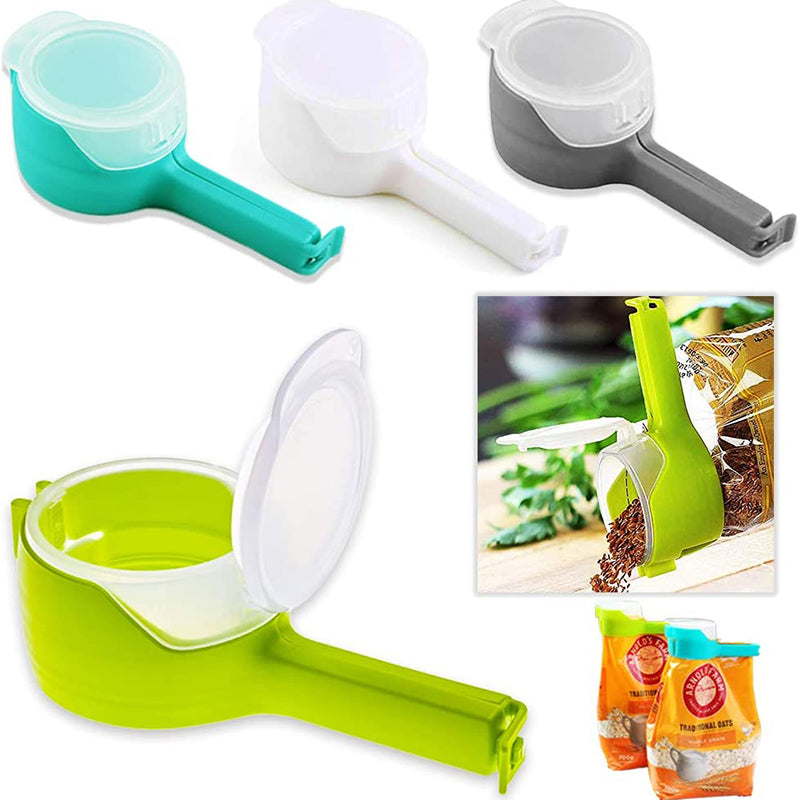 Plastic Food Bag Clips (4 Pcs)