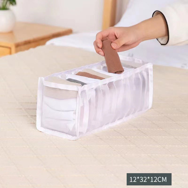 Drawer type separator basket for trousers and clothes storage box