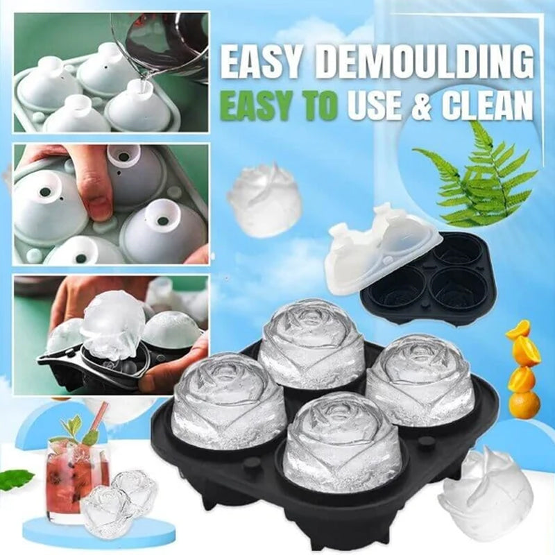 Large Rose Ice Cube Mould