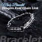 Dragon Keel Chain Link Bracelet for Men