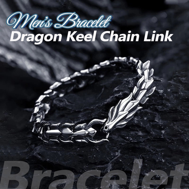 Dragon Keel Chain Link Bracelet for Men