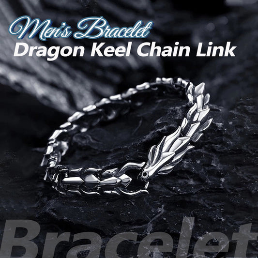 Dragon Keel Chain Link Bracelet for Men