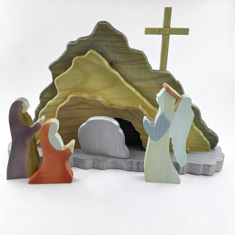 Easter Scene Wooden Decoration