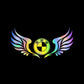 3D Angel Wings Colorful Laser Car Sticker（2PCS）