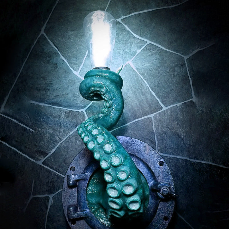 Retro Realistic Octopus Tentacle Wall Sconces