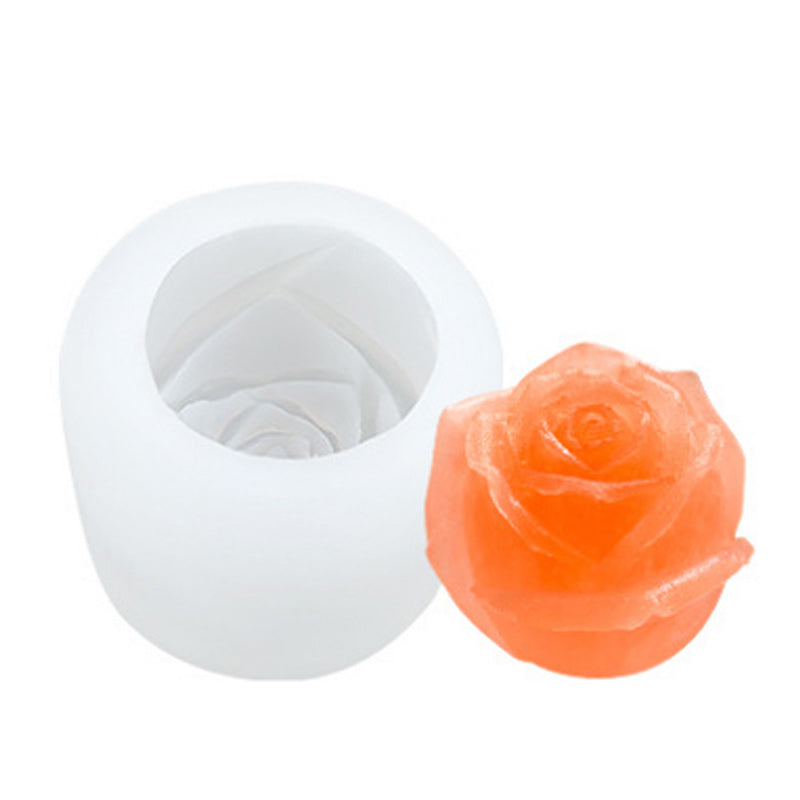 3D Silicone Rose Shape Ice Cube Mold
