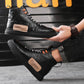 Men Letter Patch Lace-up Front Boots