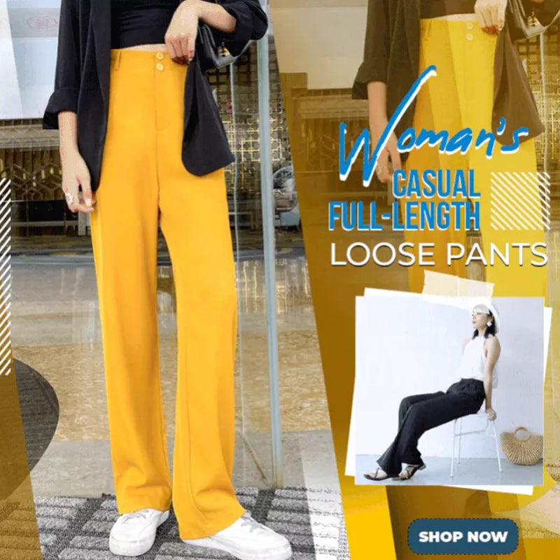 Woman's Casual Full-length Loose Pants
