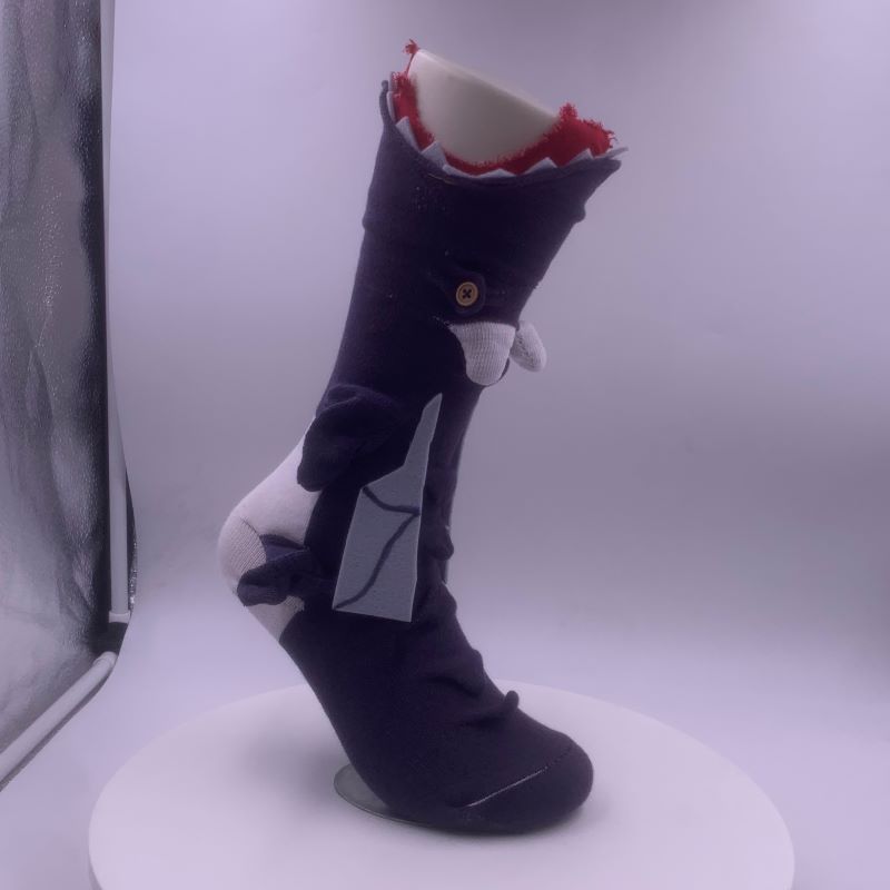 Knitted Crocodile Socks