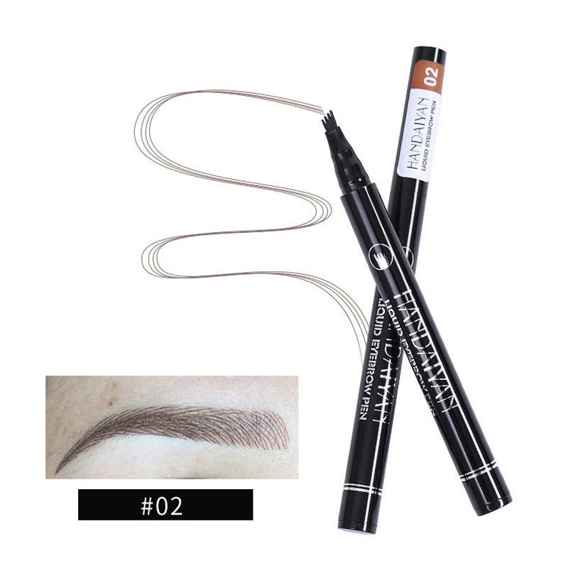 Four Forked Eyebrow Pencils