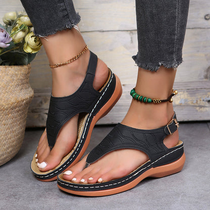 Summer 2022 Roman Wedge Beach Sandals