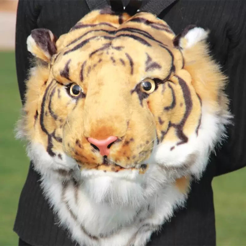 Fashion Lion & Tiger Head Backpack Multifunc Outdoor Bags