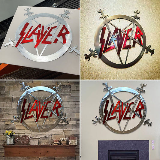 Slayer Rock Bands Metal Sign Wall Decor
