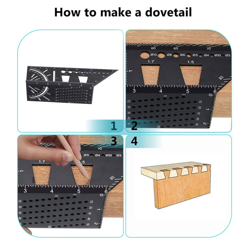 Multifunctional Woodworking Angle Measuring Devices